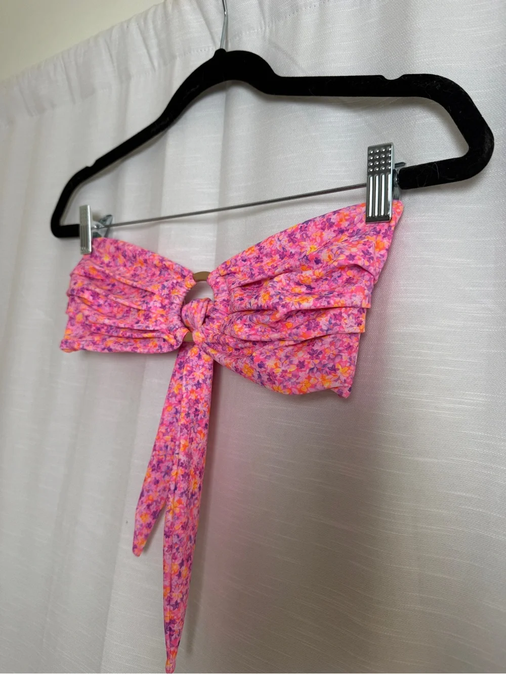 Kulani Kinis Gelato Bloom Strapless Bandeau Bikini Top Floral | Size M